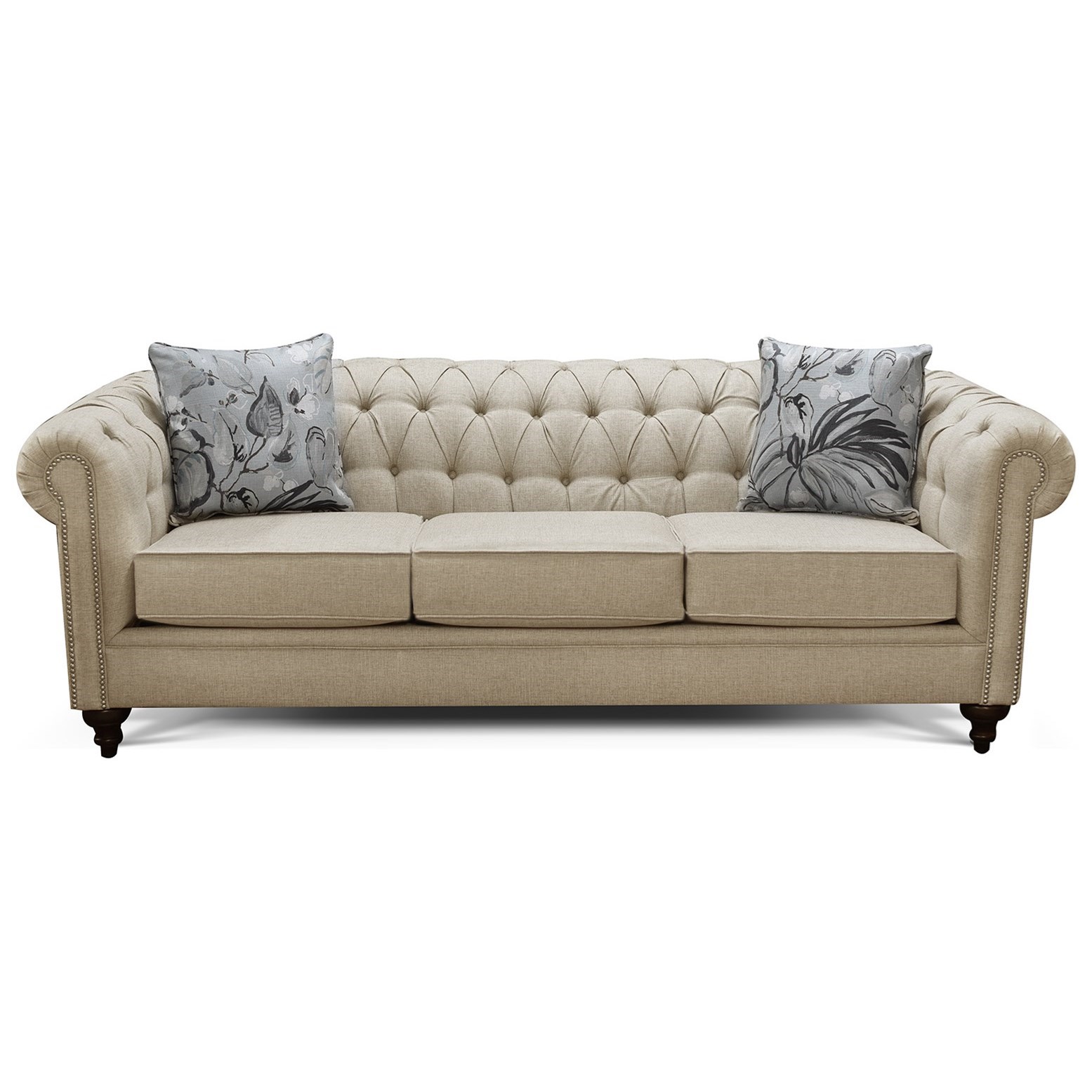 England Brooks 1352710 Traditional Chesterfield Sofa with Button
